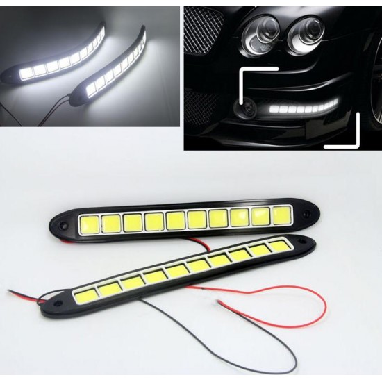 LED JUOSTELĖ RCJ-COB DRL-WHITE 12V 10LED