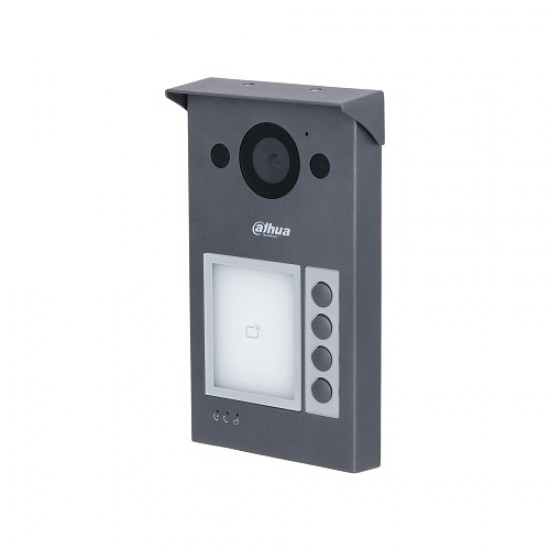 IP domofono kamera VTO3312Q-P. 4 abonentai. 2MP 125°.  SIP. IP65, IK08