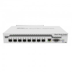 MIKROTIK Desktop switch with one Gigabit Ethernet port and eight SFP+ 10Gbps ports