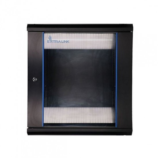 EXTRALINK 12U 600X600 WALL-MOUNTED RACKMOUNT CABINET BLACK