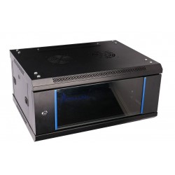 EXTRALINK 4U 600X450 WALL-MOUNTED RACKMOUNT CABINET BLACK