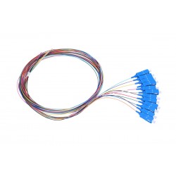 EXTRALINK SC/UPC SM G.657A1 Pigtails Set, 12 colours, 12 pcs.