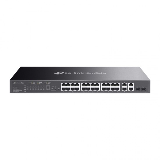 TP-LINK Omada 24-Port 10/100Mbps + 4-Port Gigabit Smart Switch with 24-Port PoE+