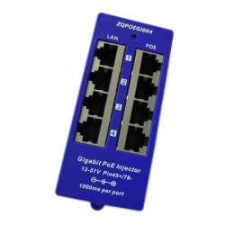 Passive Gigabit PoE Injector, 4 port